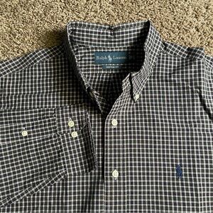 Ralph Lauren long sleeve button down shirt 17 (36/37)‎ mens office casual preppy